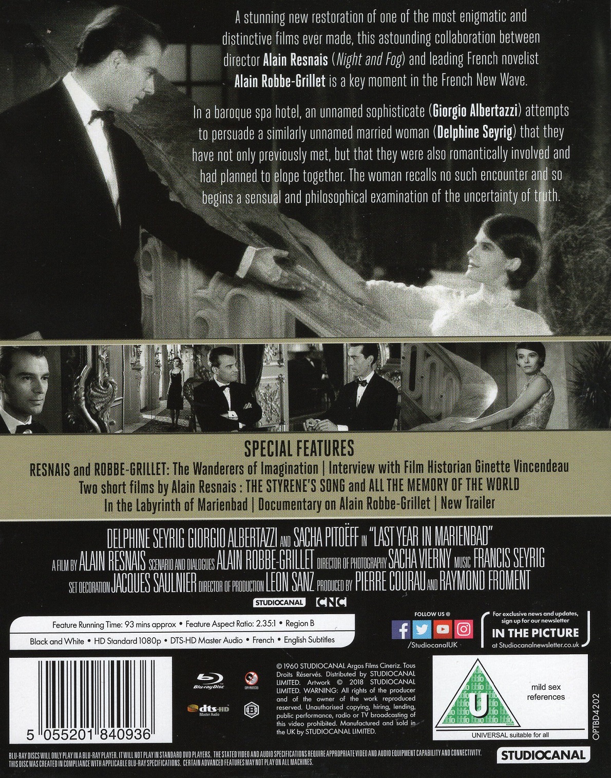Last Year In Marienbad (ej svensk text) (Blu-ray) - 2