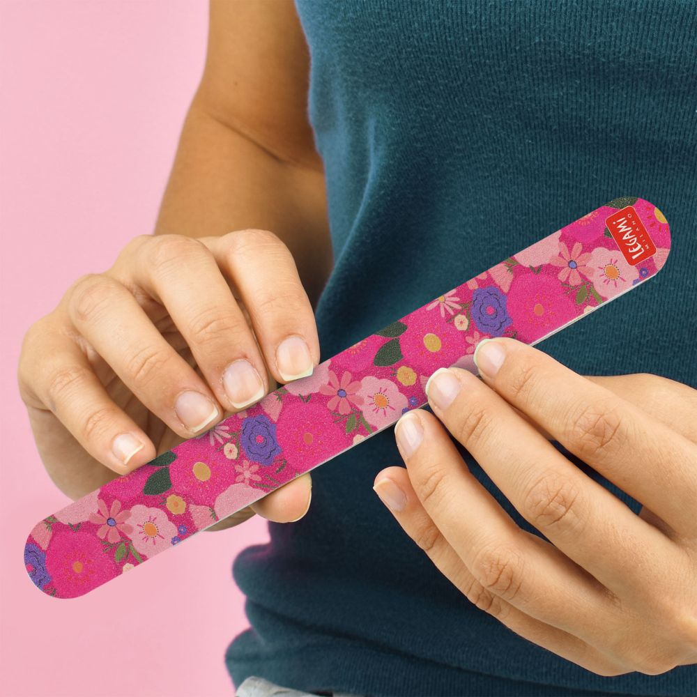 Nagelfilar, Flowers, Set med tre nagelfilar - 5
