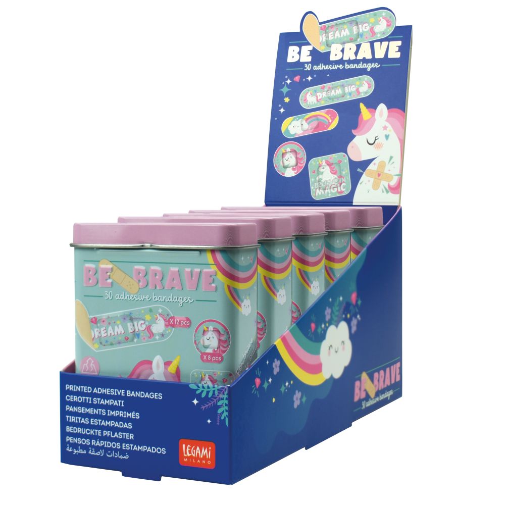 Plåster Be brave, Unicorn, 30 st - 2