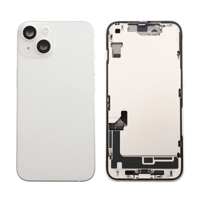 Original iPhone 14 Baksida med Komplett Ram - Svart