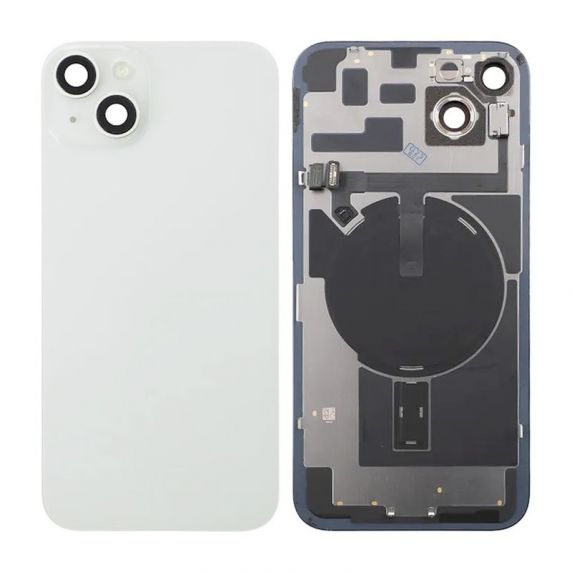 iPhone 14 Plus Baksida Glas med lins samt tejp - Vit