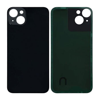 iPhone 14 Plus Baksida Glas med lins samt tejp  - Svart