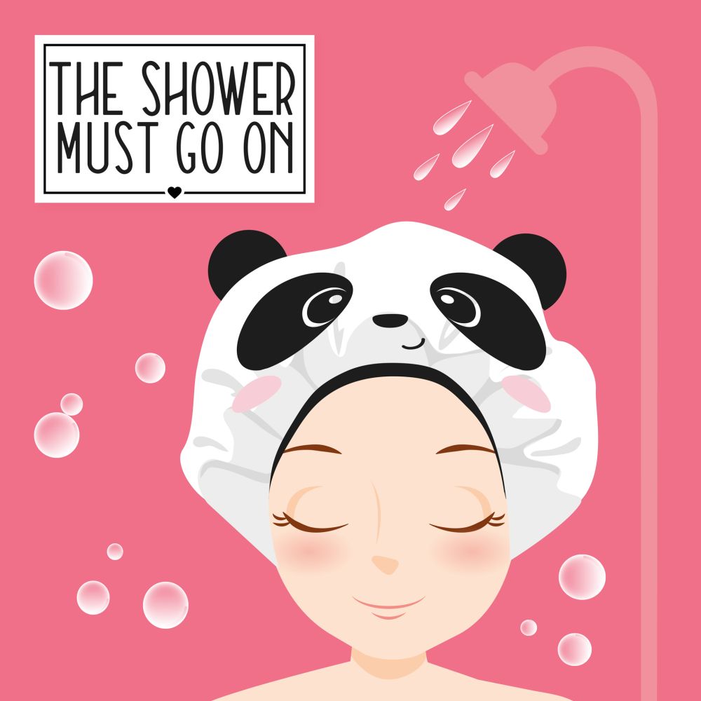 Shower cap, The shower must go on, Panda - 3