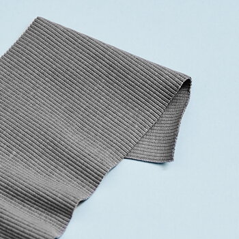 RIBBED CUFF/JERSEY - GRAY STONE