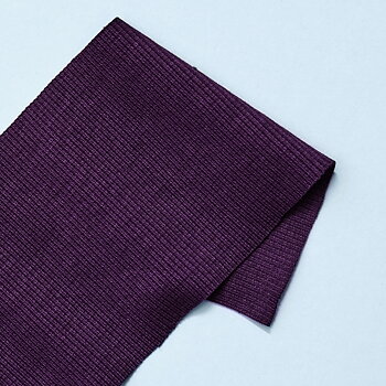 RIBBED CUFF/JERSEY - PLUM
