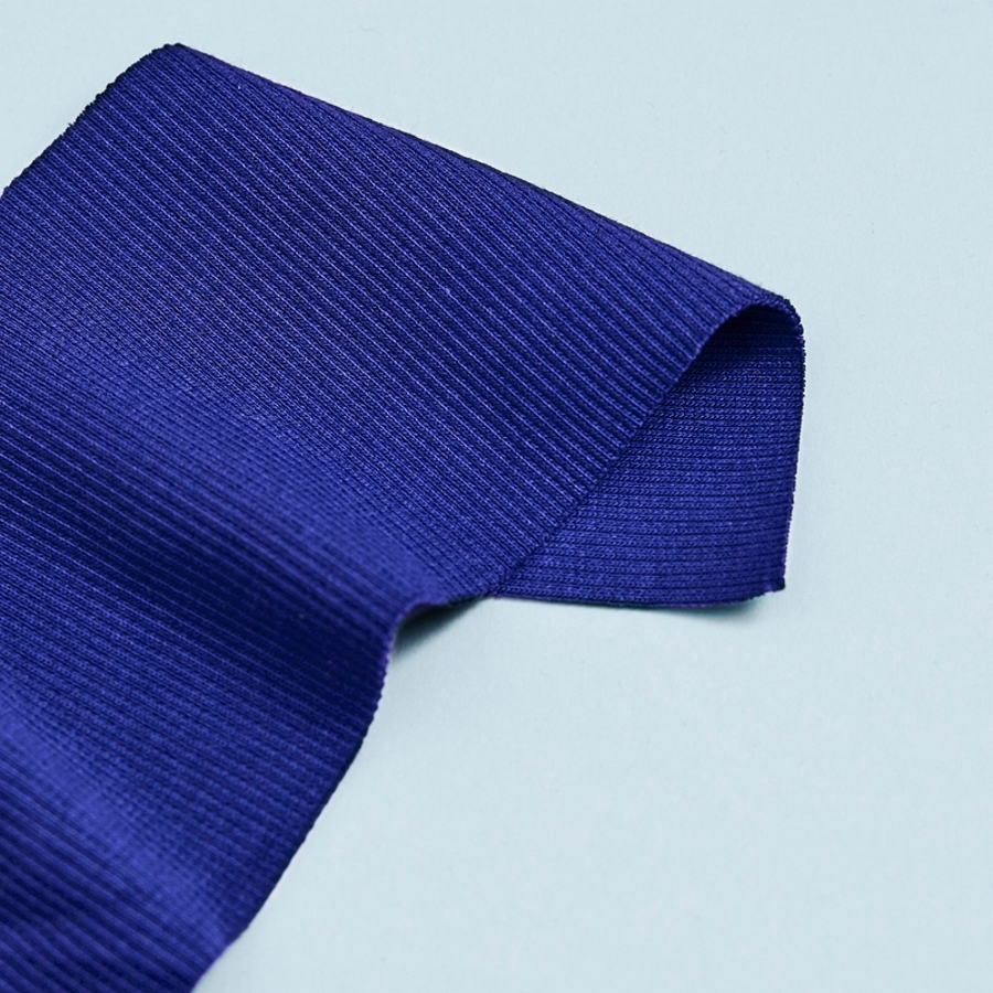 RIBBED CUFF/JERSEY - ROYAL BLUE