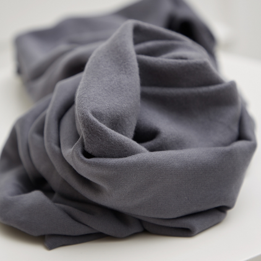 SWEATSHIRT KNIT  -  DARK GRAY EKO