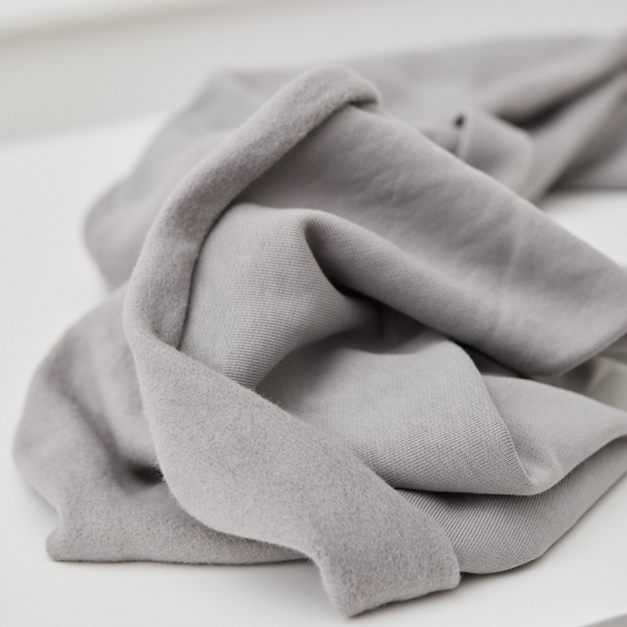 SWEATSHIRT KNIT  - GRAY STONE EKO