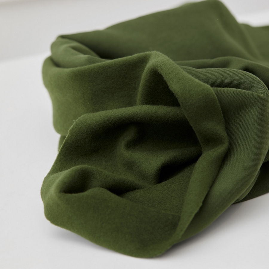 SWEATSHIRT KNIT  - KHAKI GREEN EKO