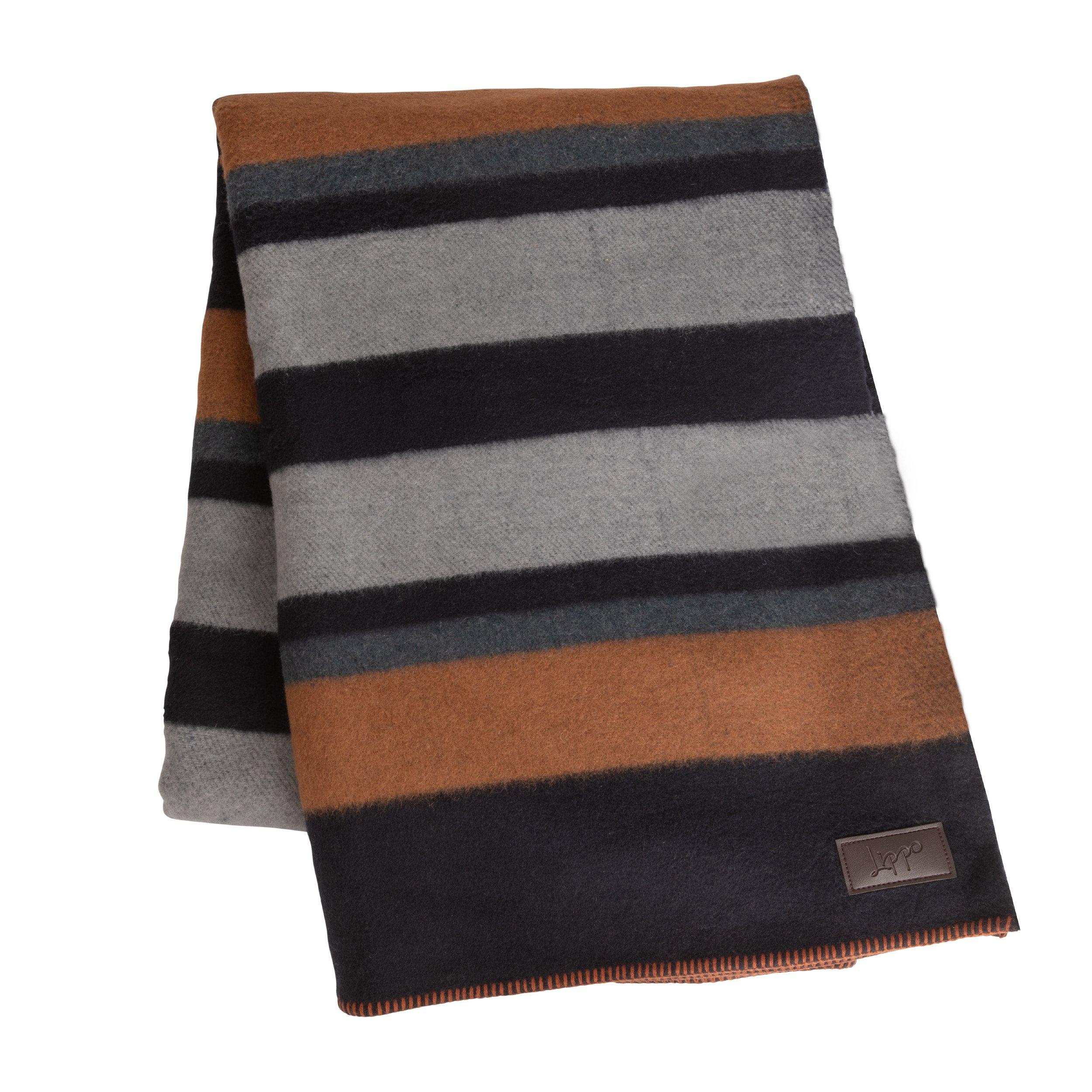 Lippo Ull skritte teppe Stripe 180x210 cm - 2