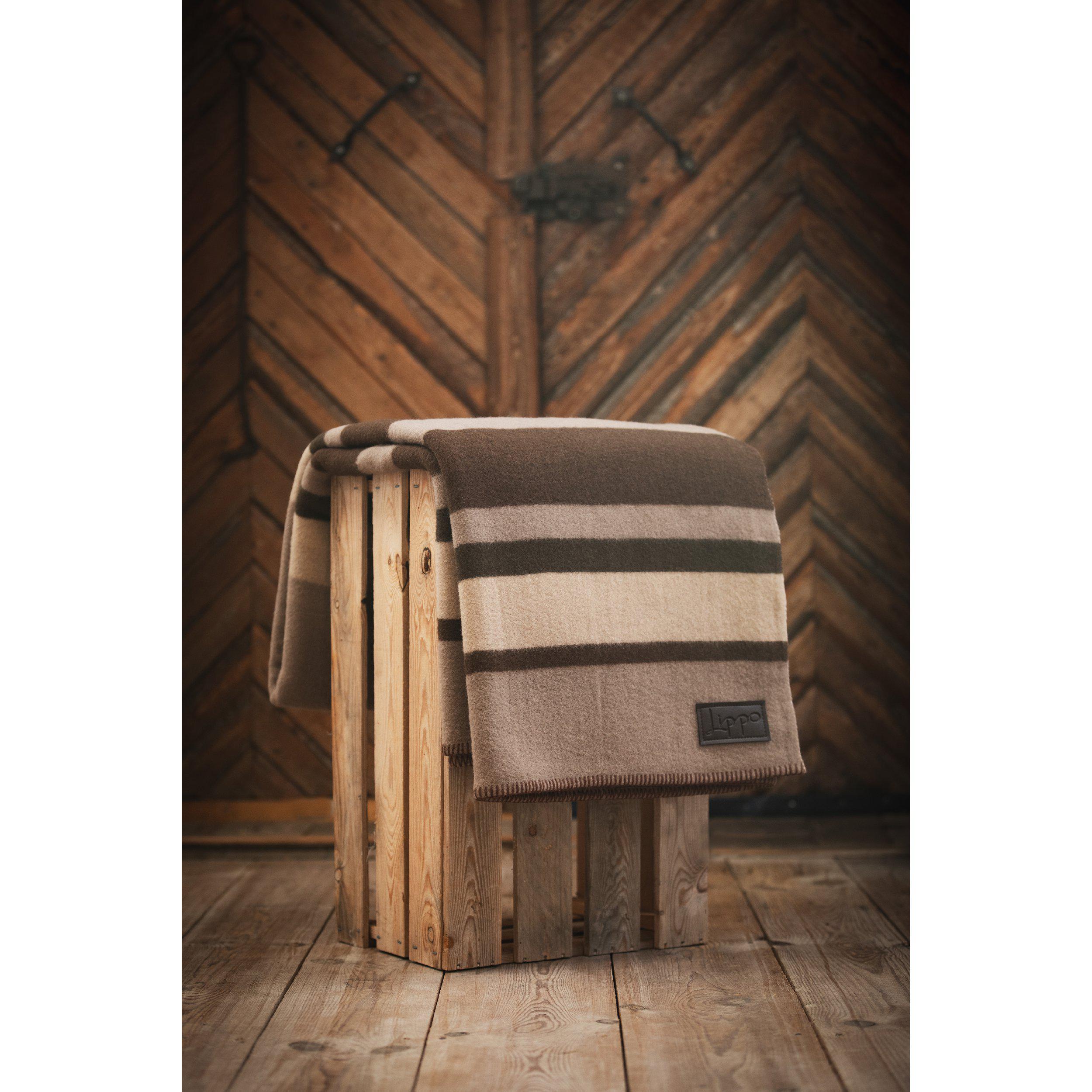 Lippo Ull skritte teppe Stripe 180x210 cm - 6