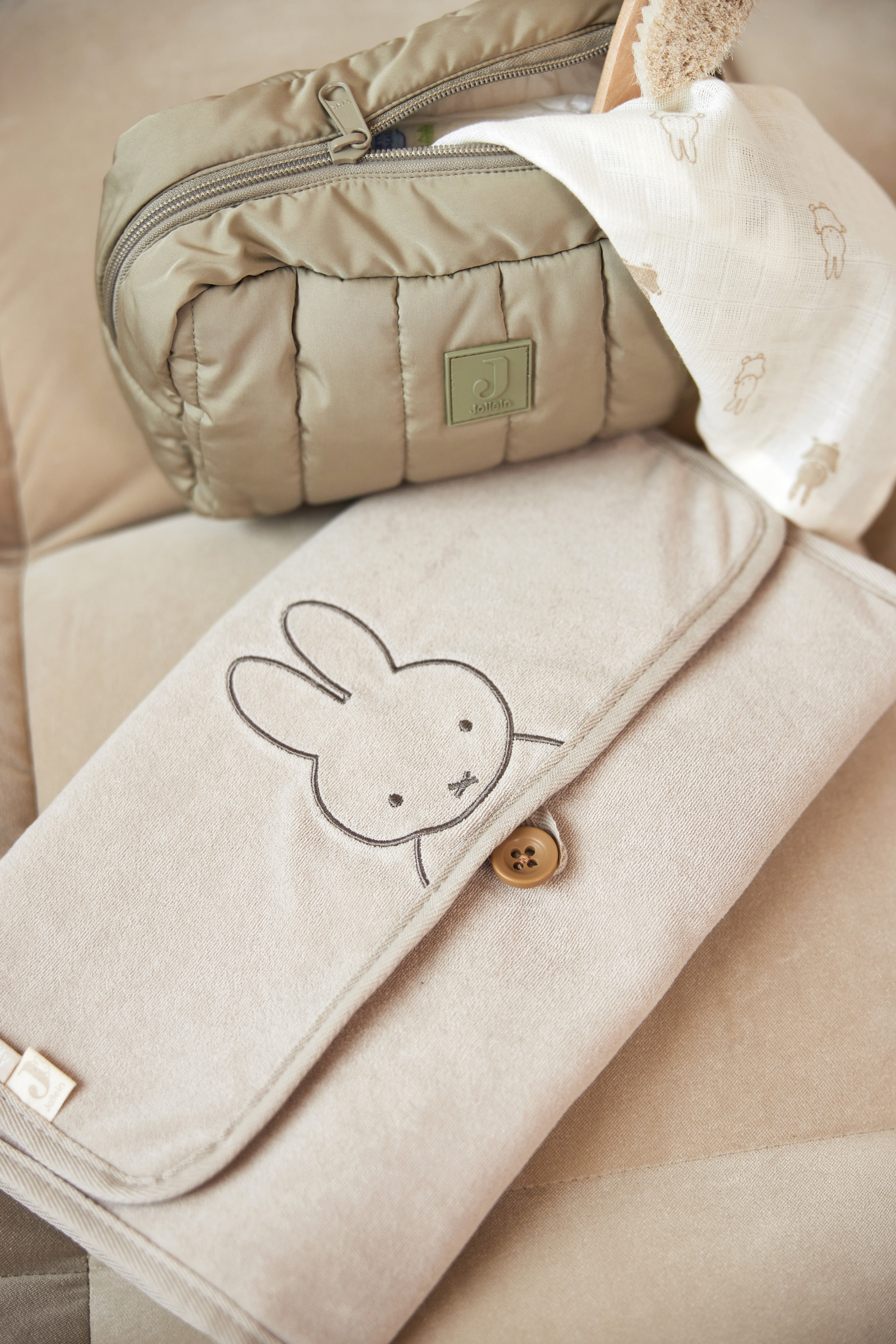 Jollein Skötunderlägg Terry Miffy Nougat  - 8