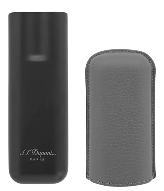 S.T. Dupont Black Edition Cigarrfodral Grafit/Svart - 2 cigarrer