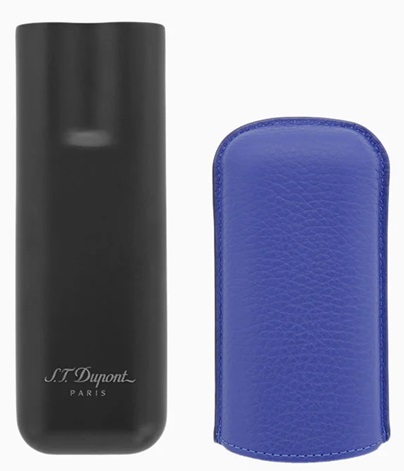S.T. Dupont Black Edition Cigarrfodral Ocean Blue - 2 cigarrer