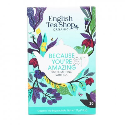 English Tea Shop - Presentask med 20 Tepåsar Because You're Amazing 