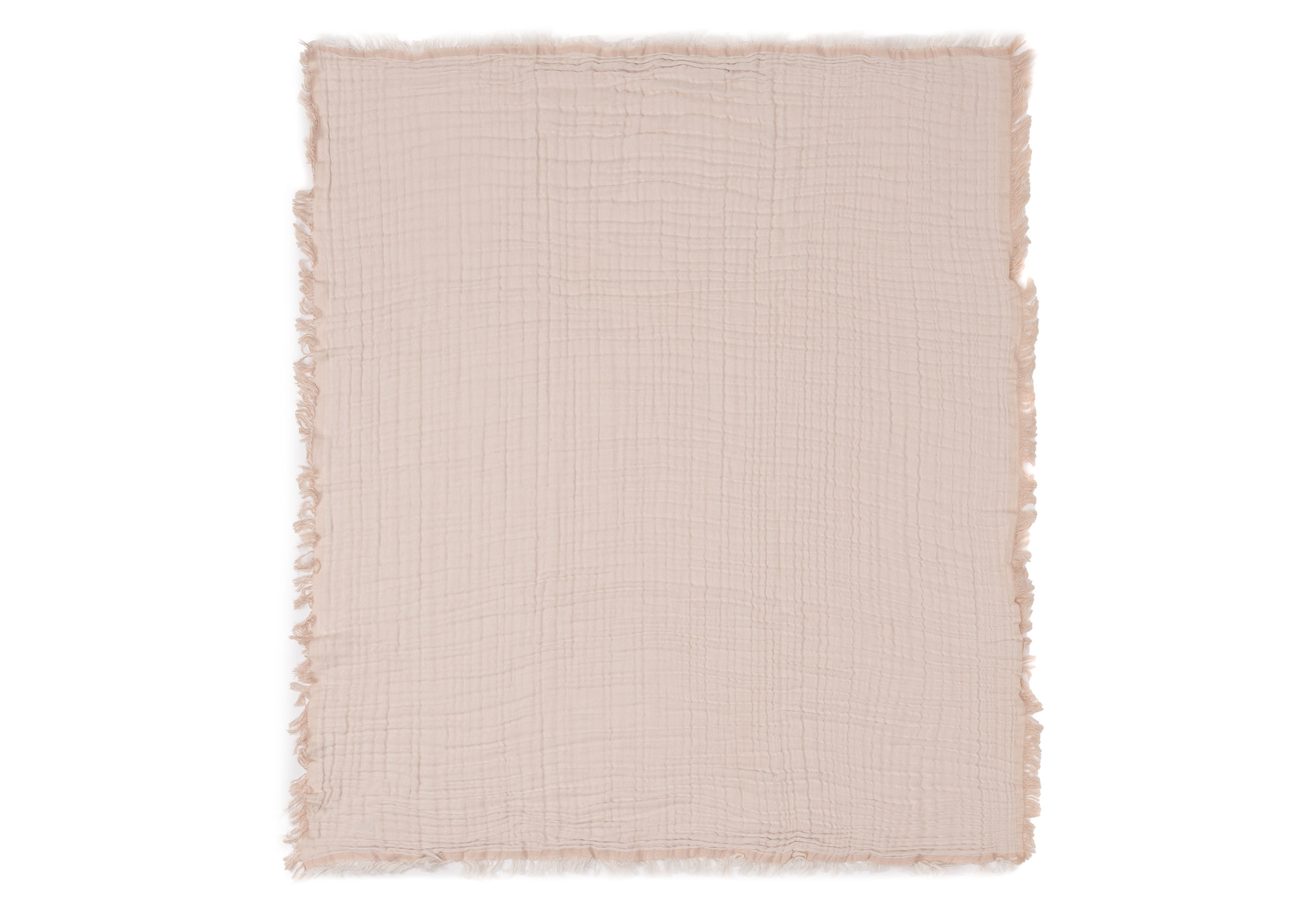 Jollein Muslinfilt Fringe 75x100cm Moonstone/Ivory GOTS - 6