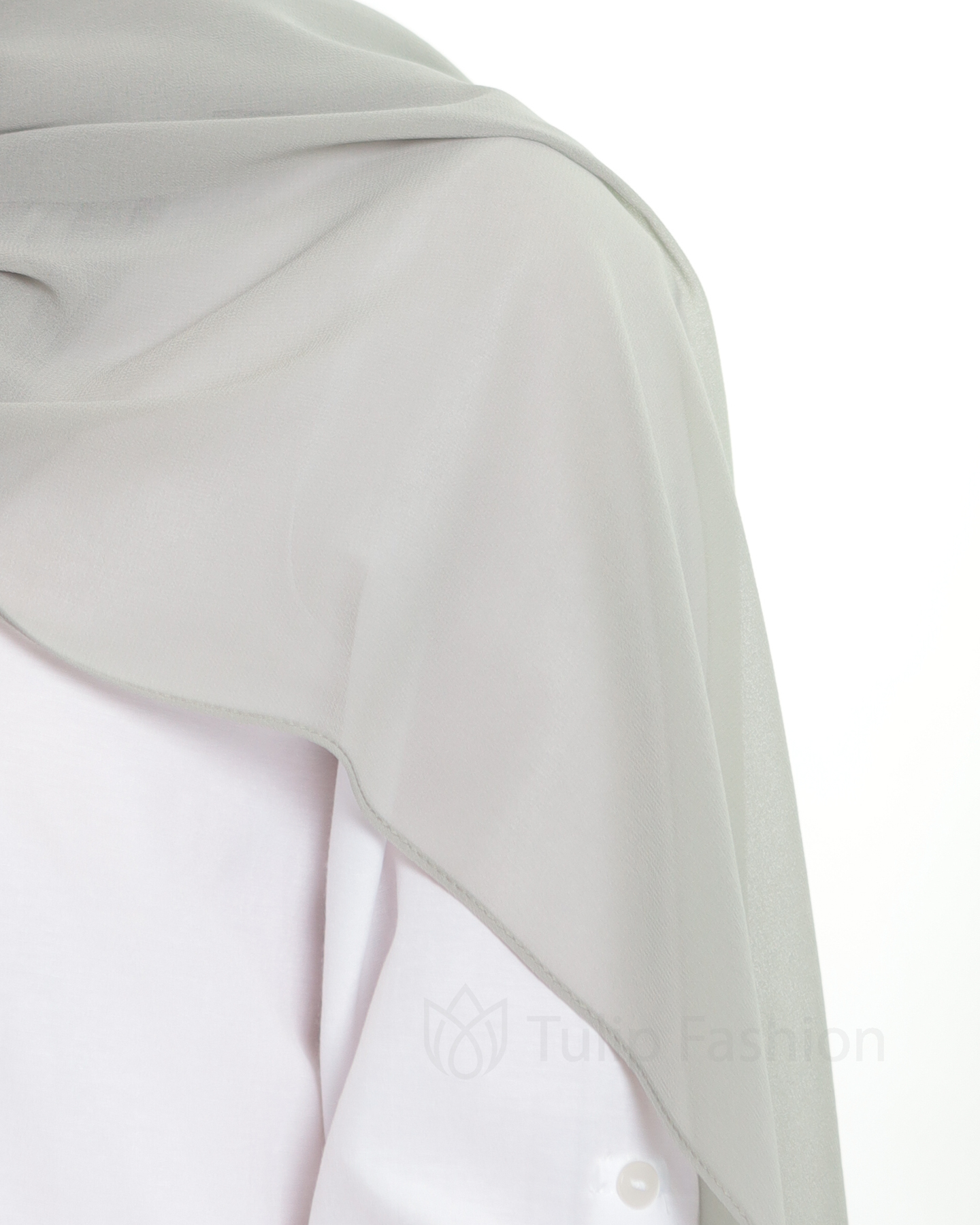 Hijab - The Daily Chiffon - Light Gray - 4