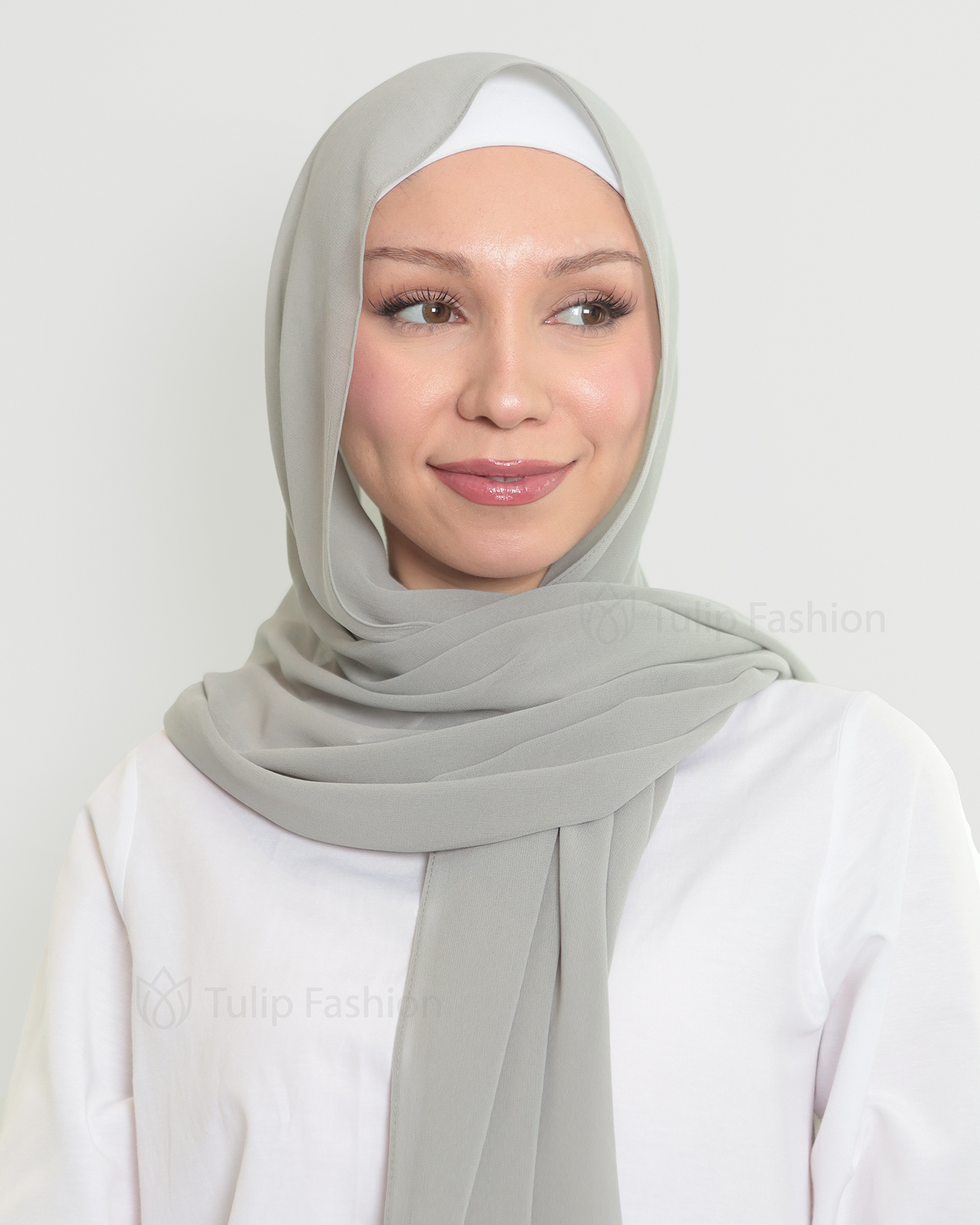 Hijab - The Daily Chiffon - Light Gray - 2