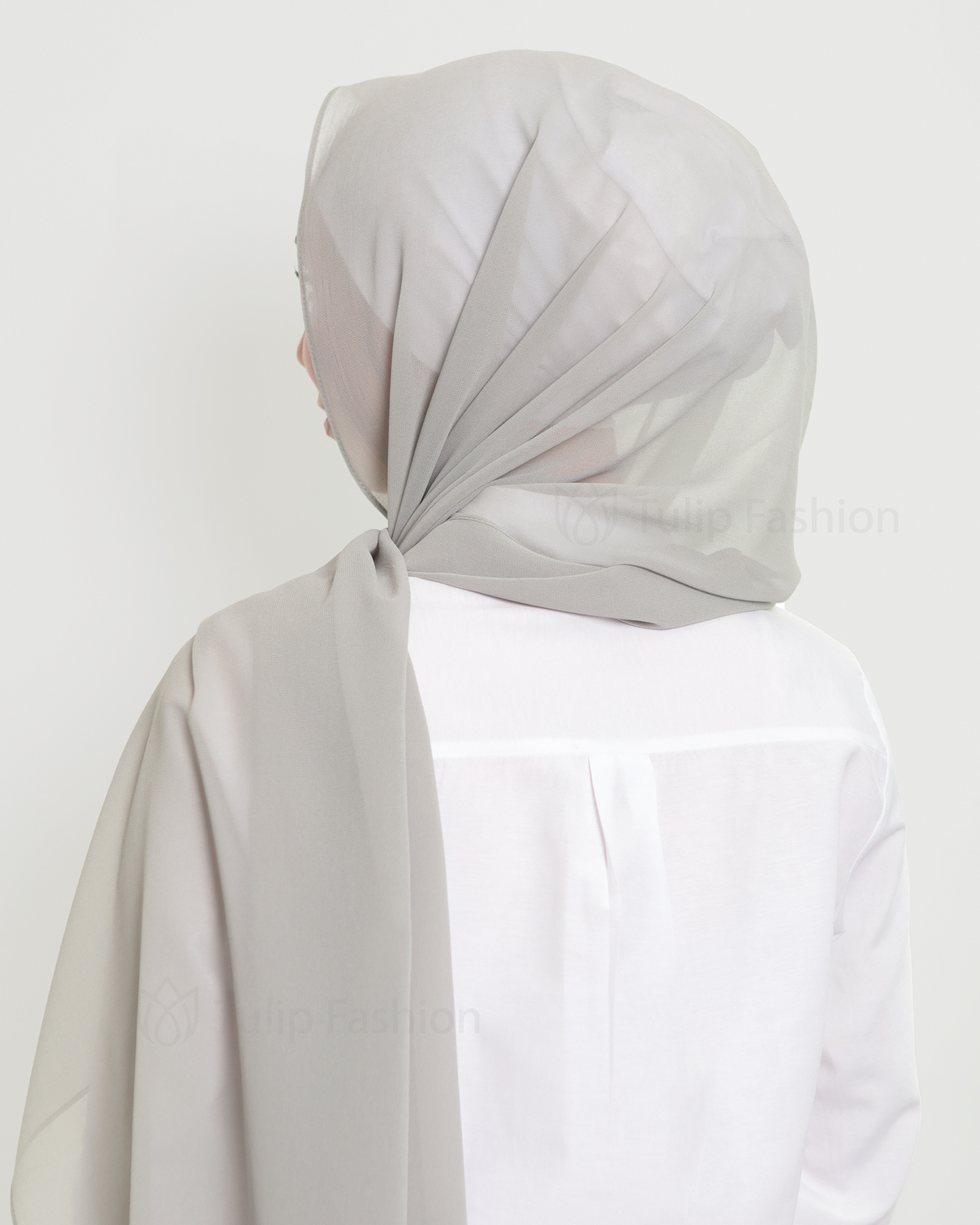 Hijab - The Daily Chiffon - Light Gray - 3