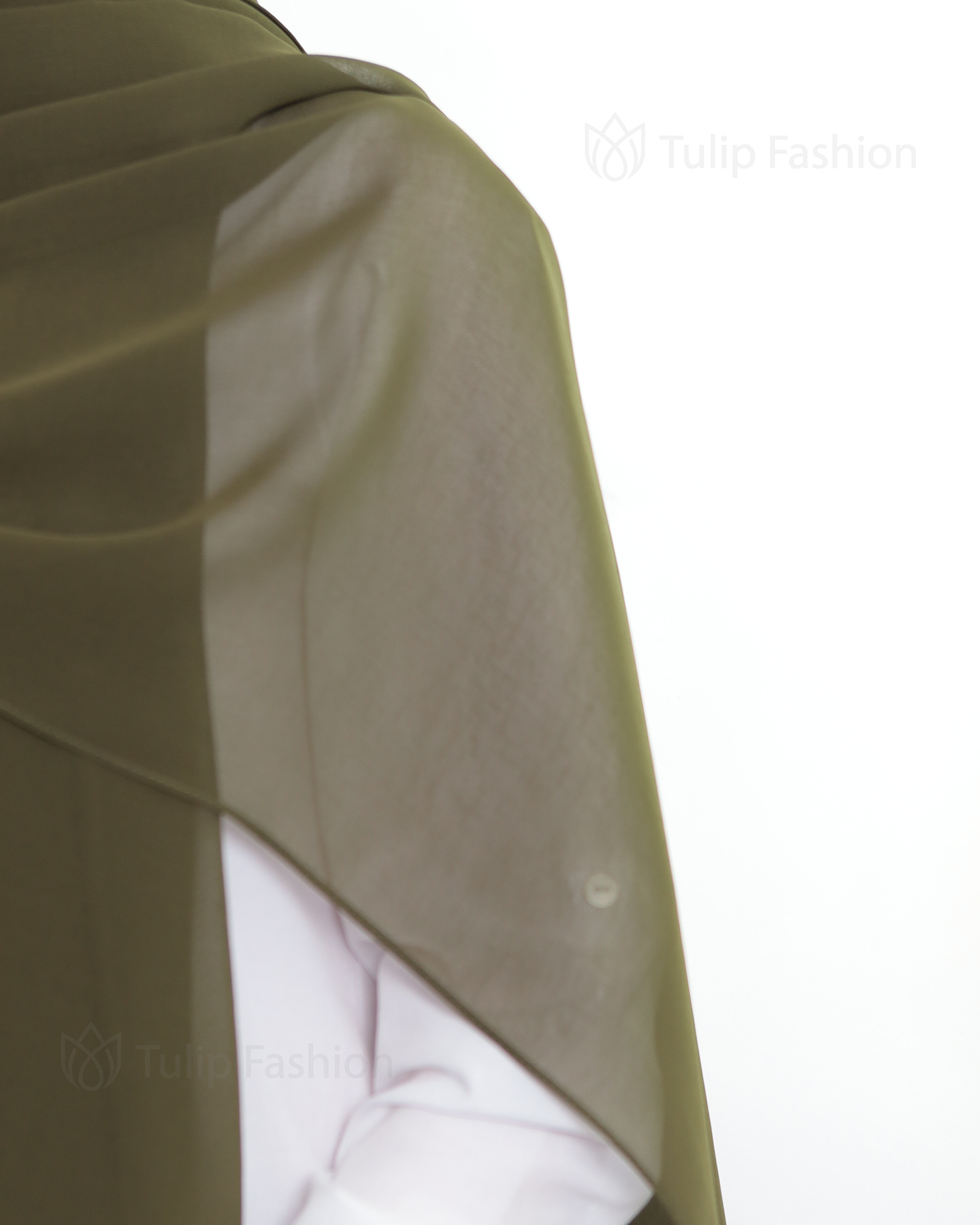 Hijab - The Daily Chiffon - Khaki Green - 4