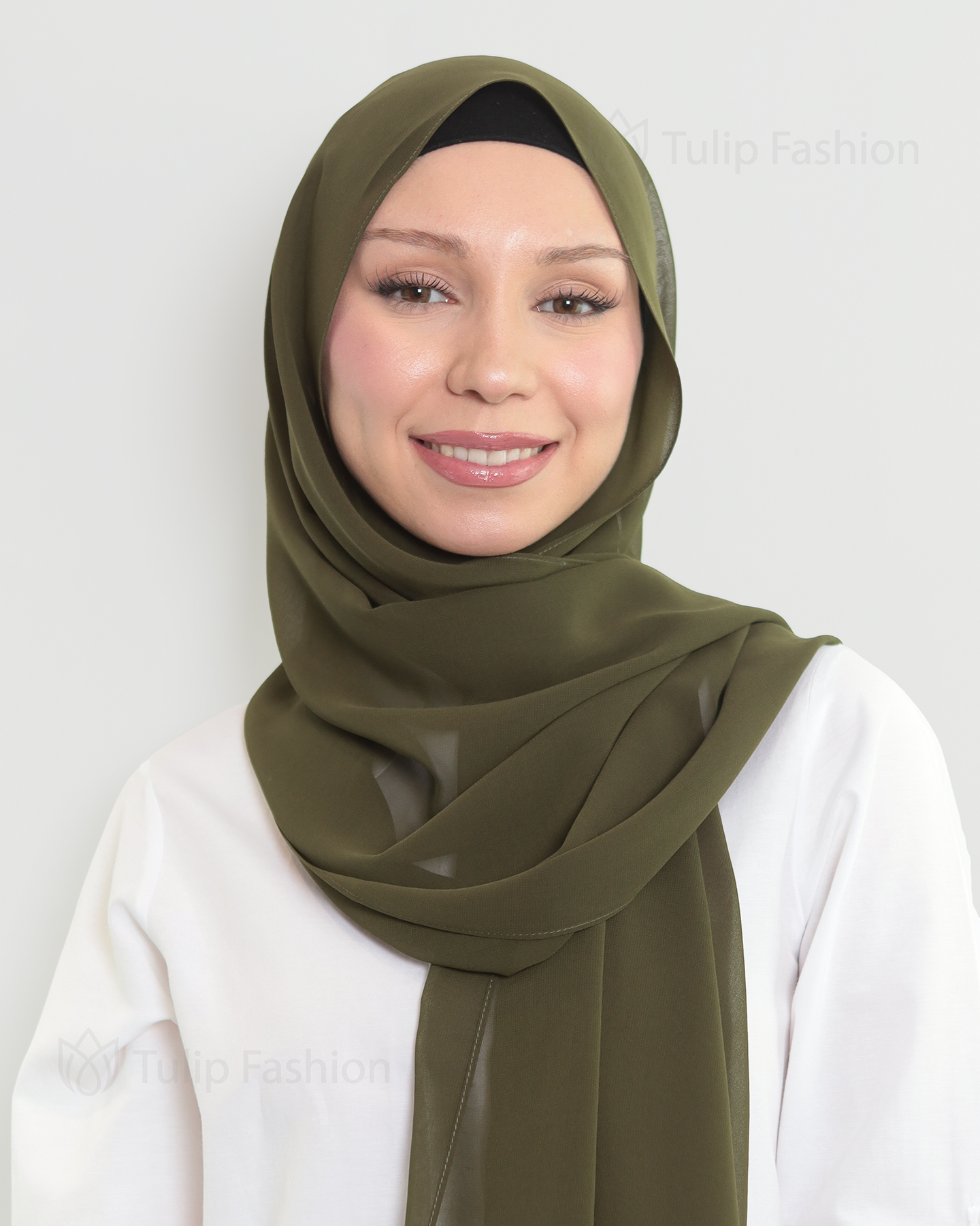 Hijab - The Daily Chiffon - Khaki Green - 2