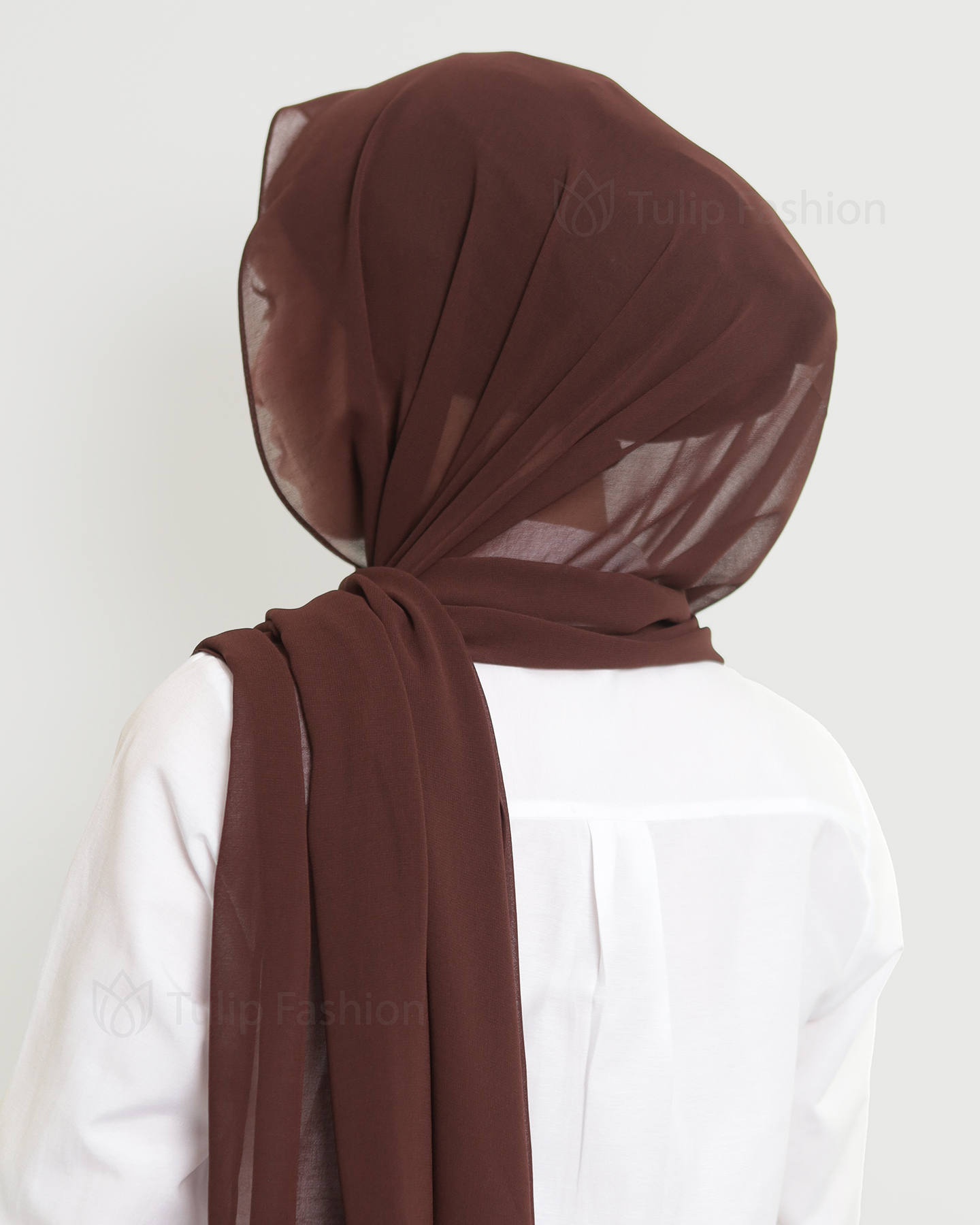 Hijab - The Daily Chiffon - Dark Brown - 3