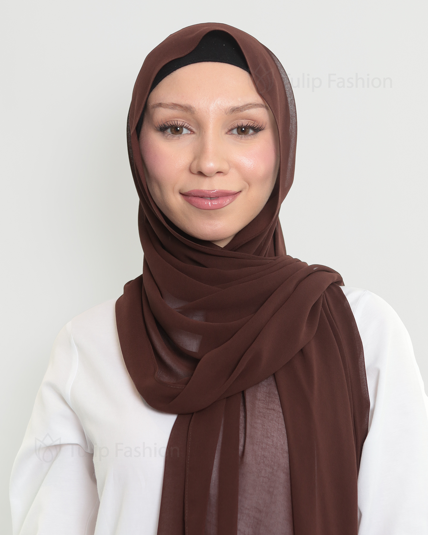 Hijab - The Daily Chiffon - Dark Brown - 2