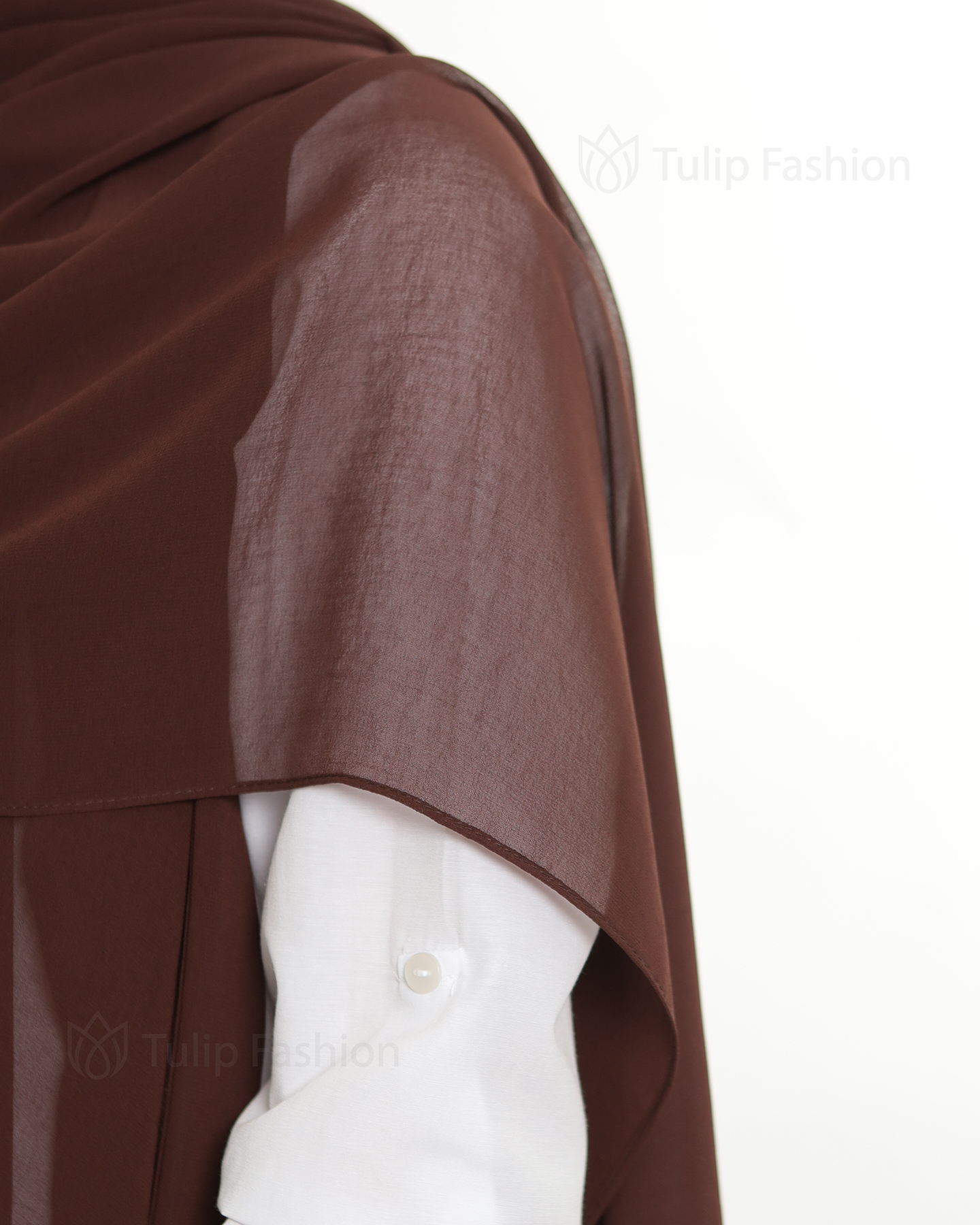 Hijab - The Daily Chiffon - Dark Brown - 4