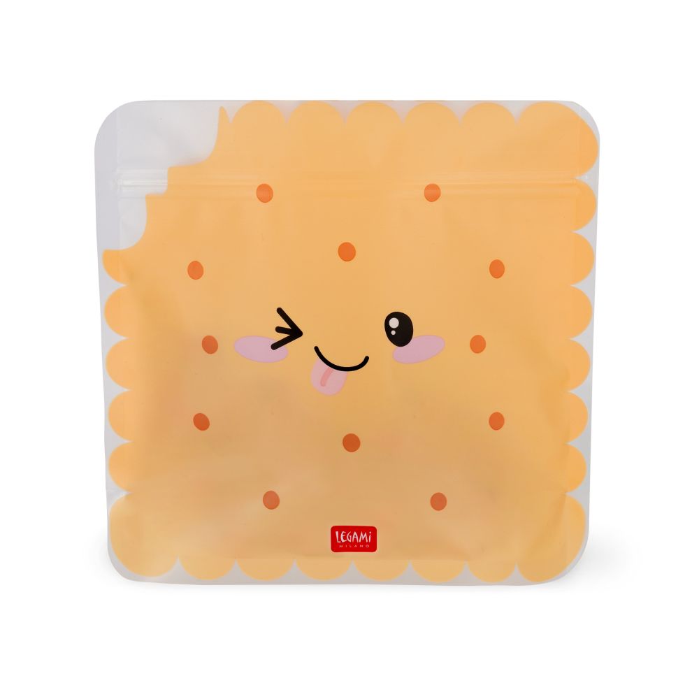 Zip snack bags, set med 3 st. - Cookie
