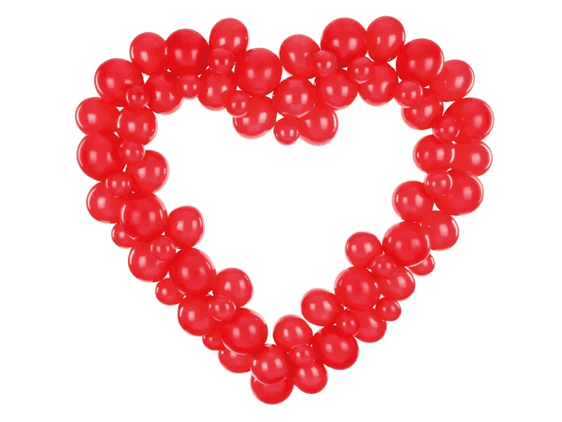 Ballonggirlang Hjärta Röd - 2
