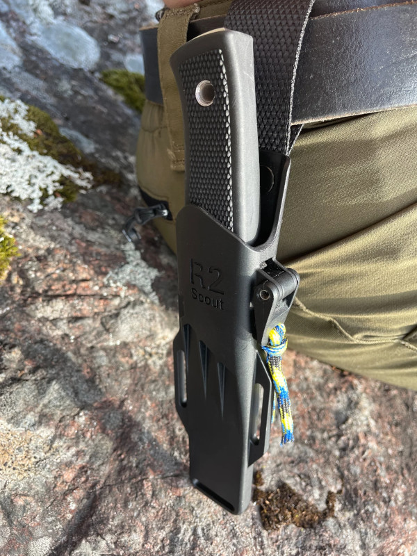 Kniv Fällkniven R2z Scout-Elmax, 8 cm / zytelslida - 5