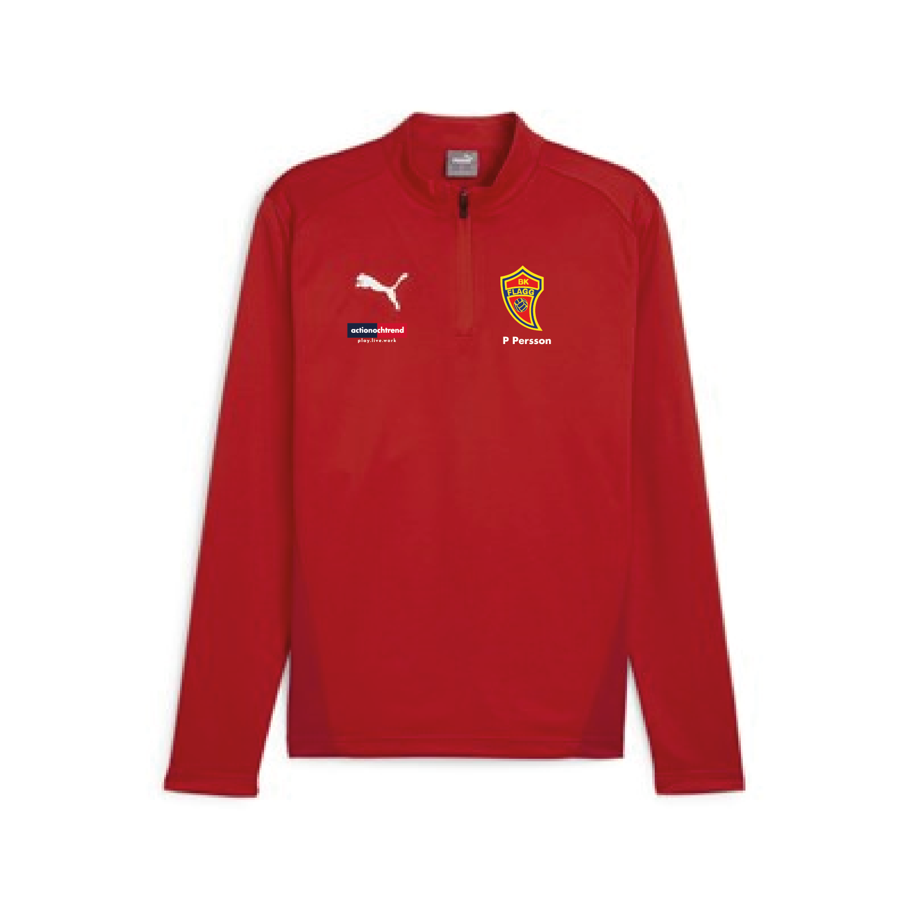 Puma Teamgoal Training 1/4 Zip Top Jersey Herr (BK Flagg)
