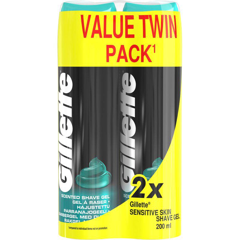 Gilette rakgel sensitive 2-pack