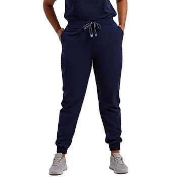 Jogger pants stretch marinblå, dam