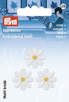 APPLIKATION FLOWER - WHITE