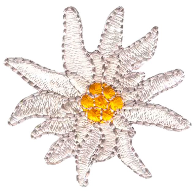 APPLIQUE DAISY  - WHITE
