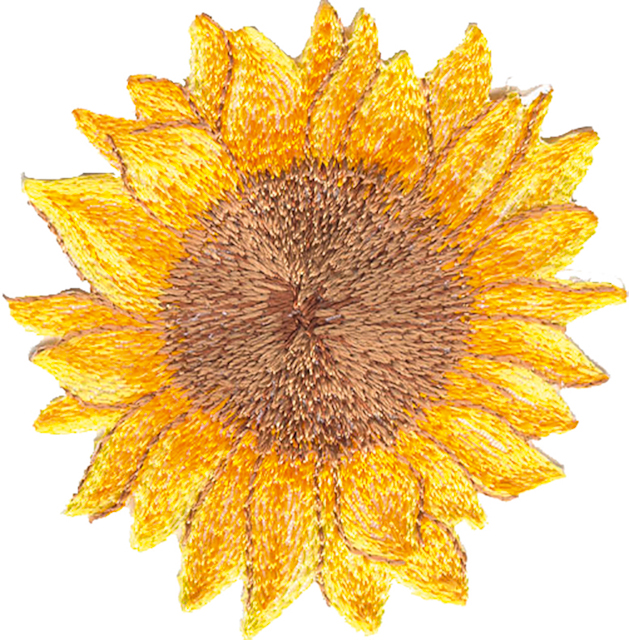 APPLIQUE SUNFLOWER - BIG