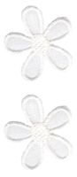 APPLIQUE FLORAL - WHITE