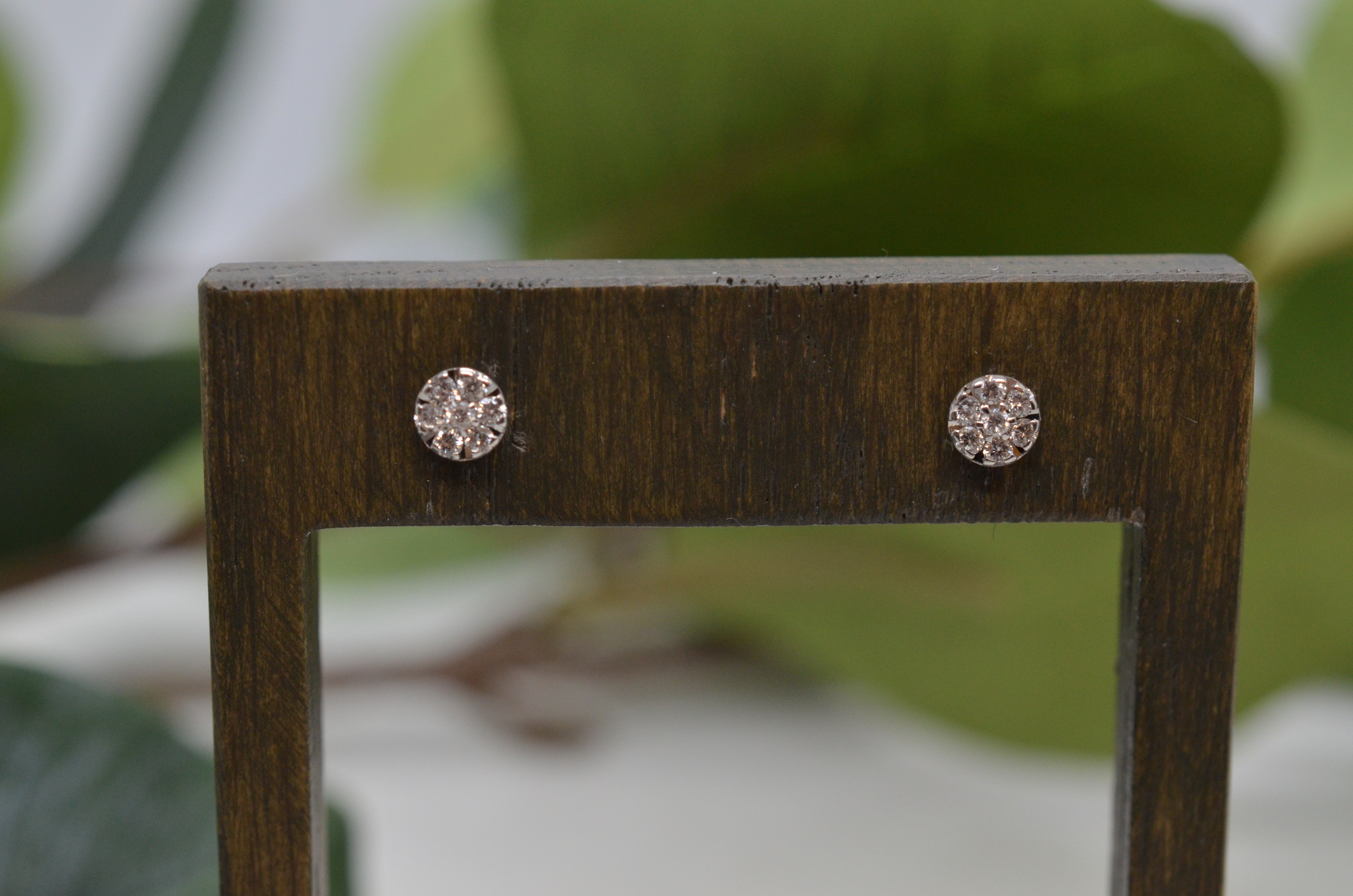 Second Hand 18k white gold earrings with diamonds - 3