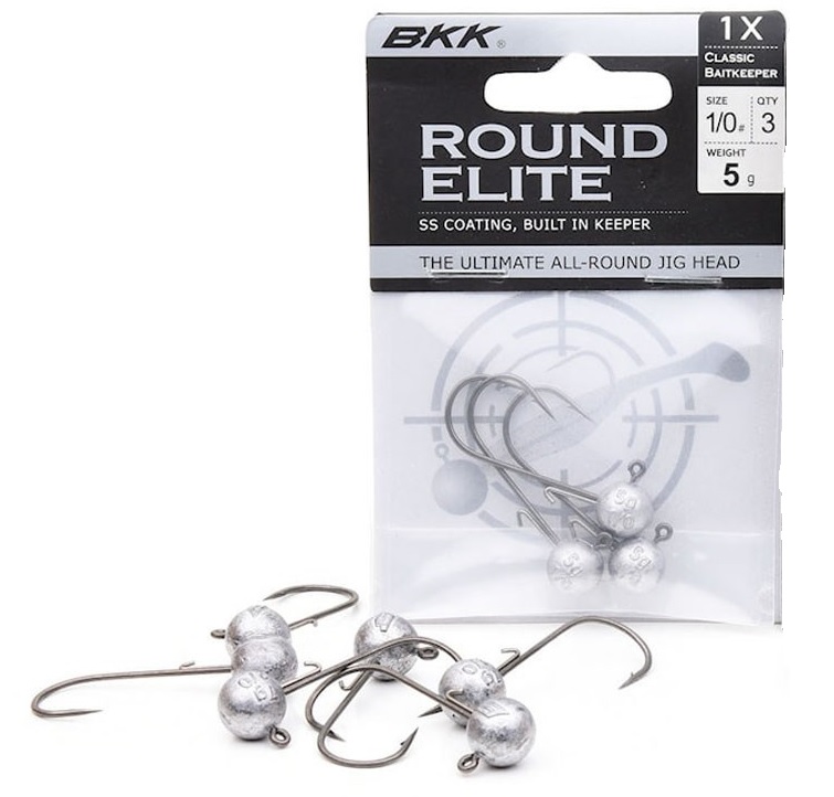 BKK Round Elite Classic Bait Keeper Jighead 3-pack - 2