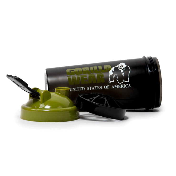 Shaker XXL 1000 ml, black/army green - 3