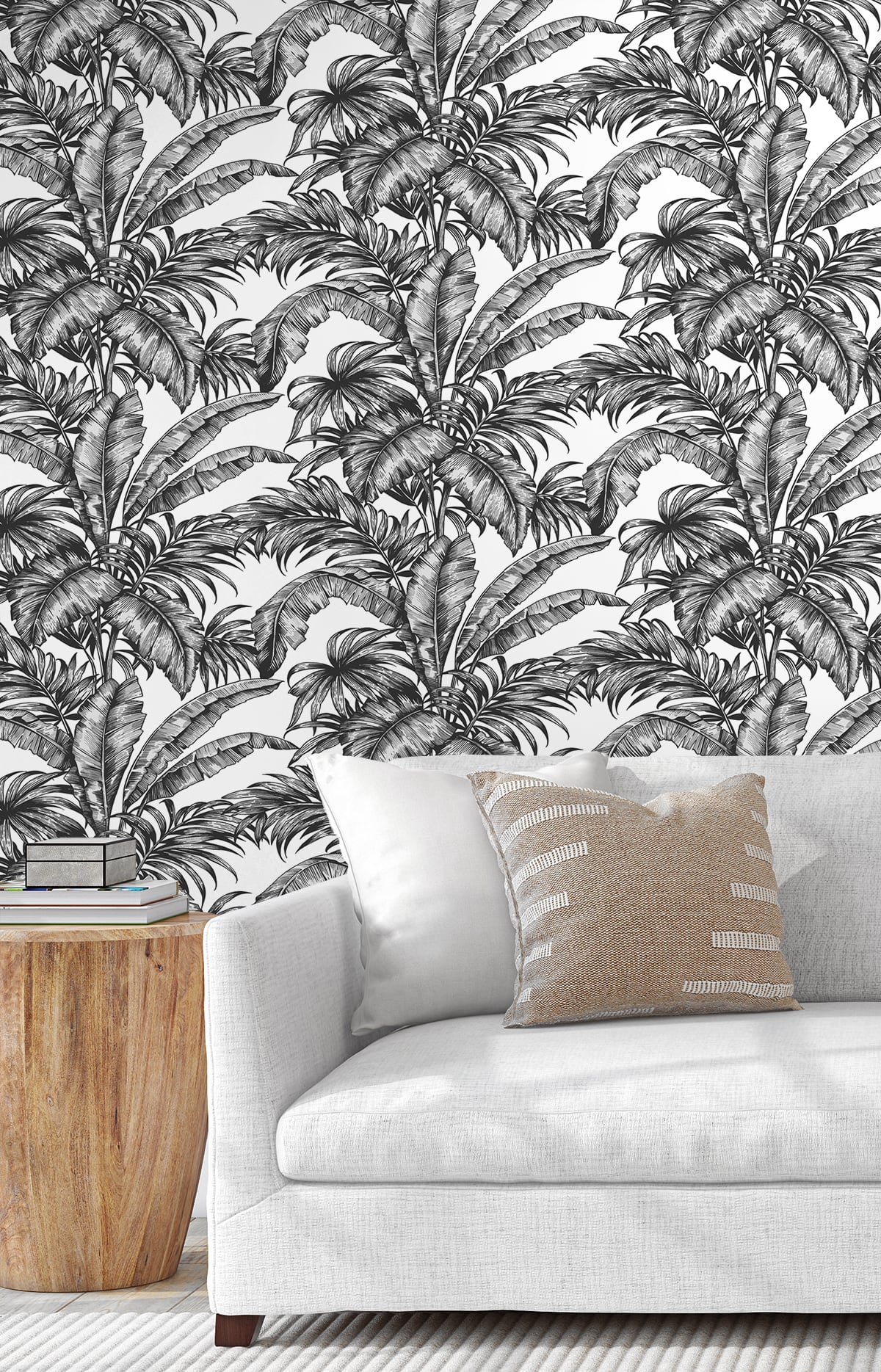 Palm Jungle (Ebony & Pearl) - Självhäftande Tapet - NW40400 - 2