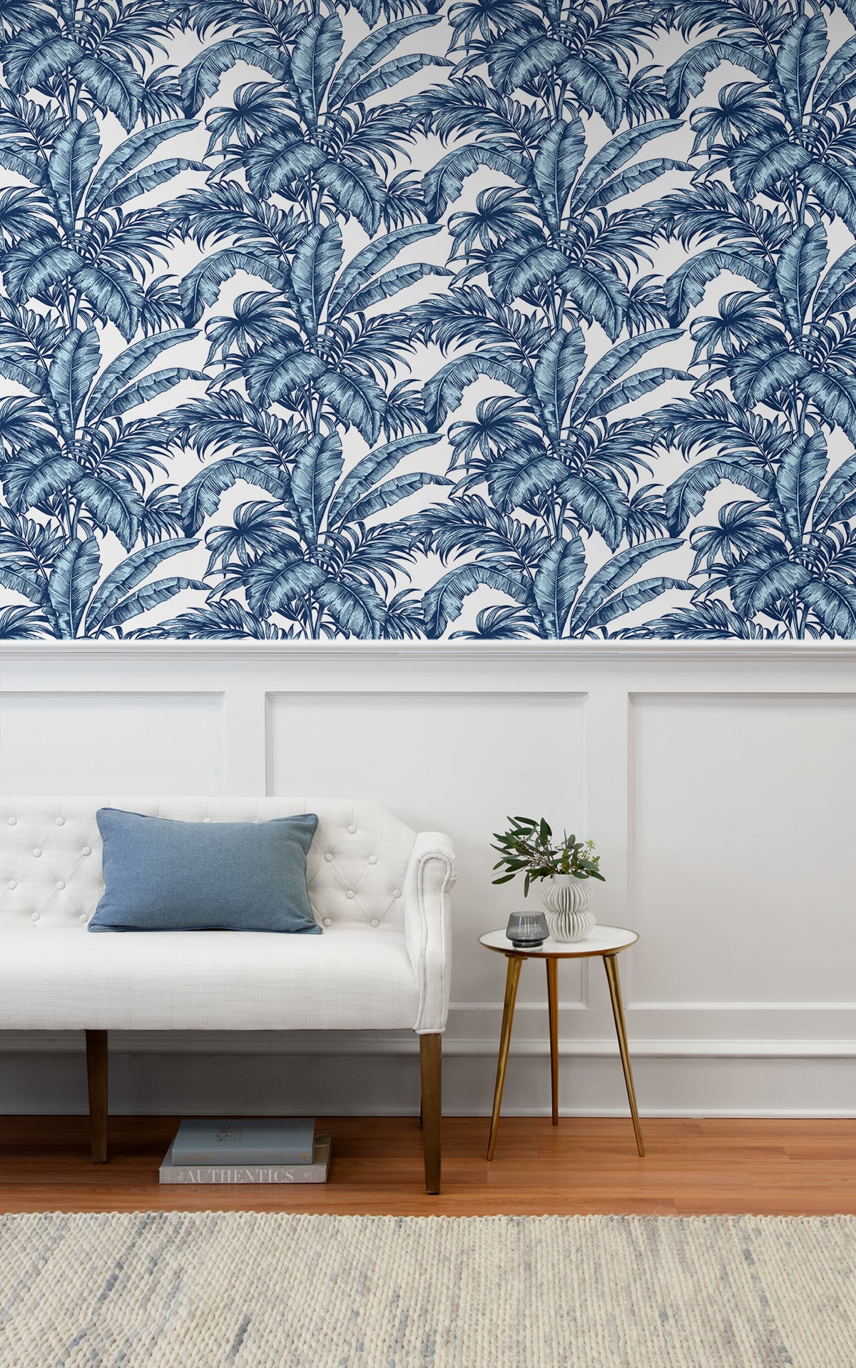 Palm Jungle (Marine Blue) - Självhäftande Tapet - NW40402 - 3