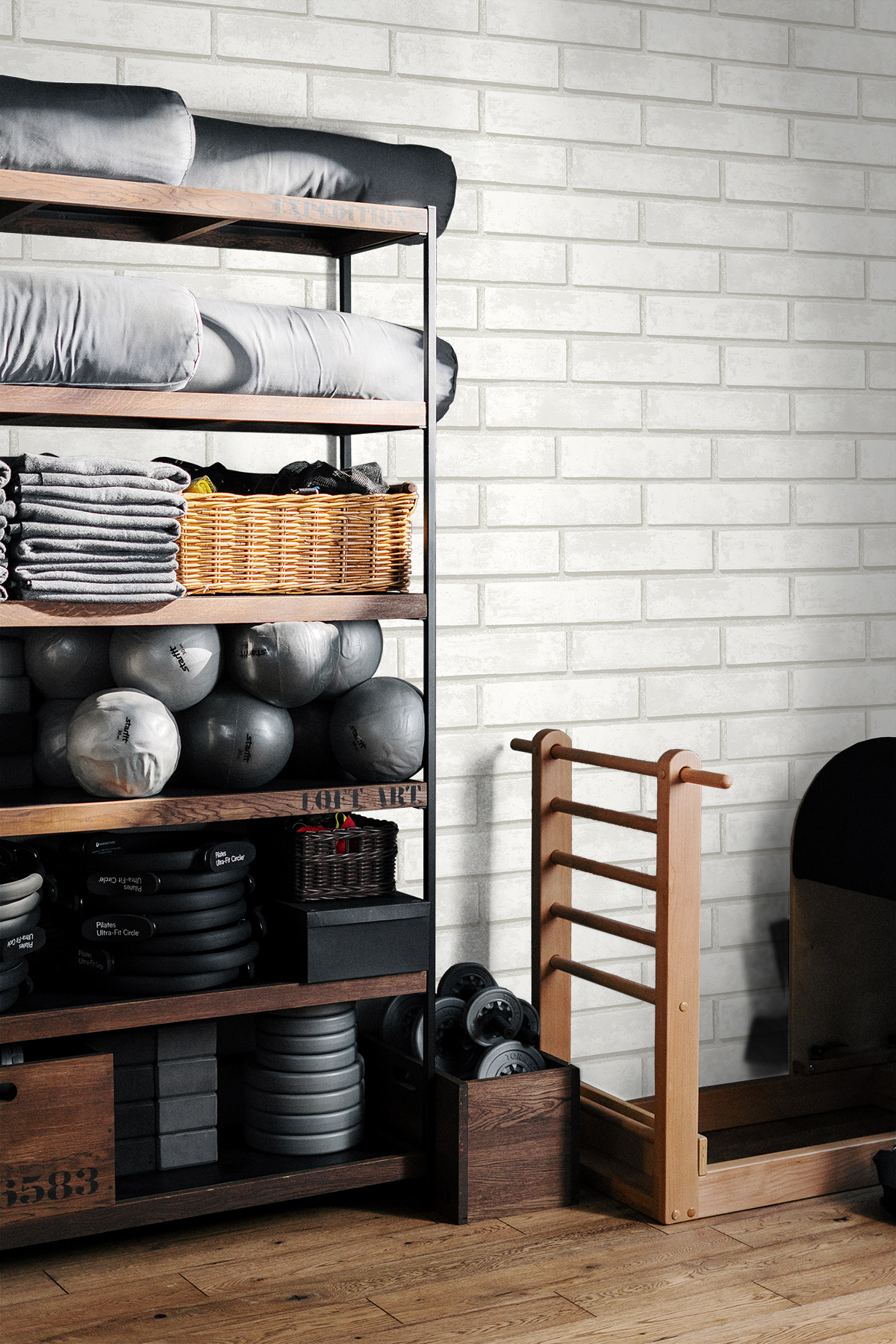 Monarch Brick (Arctic Grey) - Självhäftande Tapet - NW40600 - 2