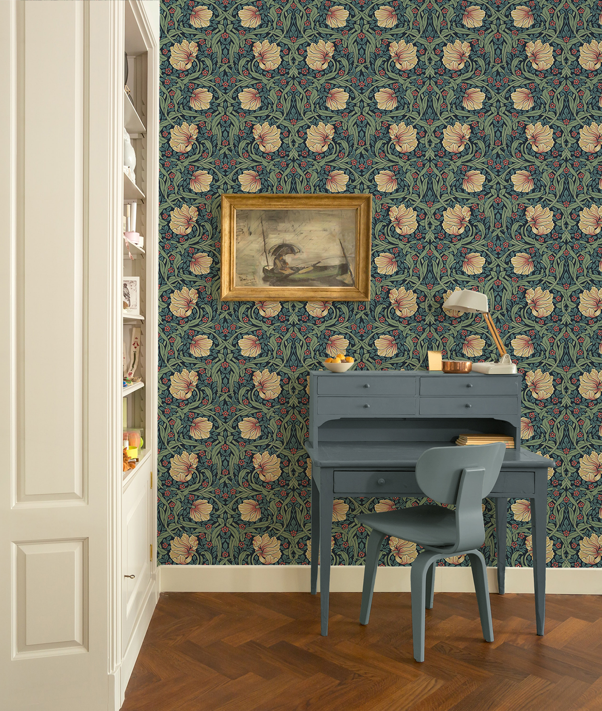 Pimpernel Garden (Bluestone & Clay) - Självhäftande Tapet - NW54202 - 2
