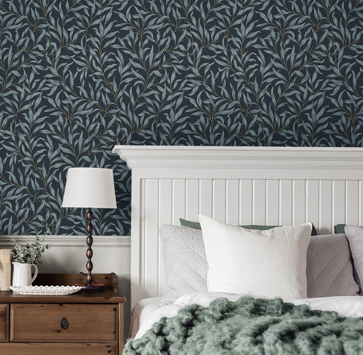 Willow Trail (Aegean Blue) - Självhäftande Tapet - NW54702 - 3