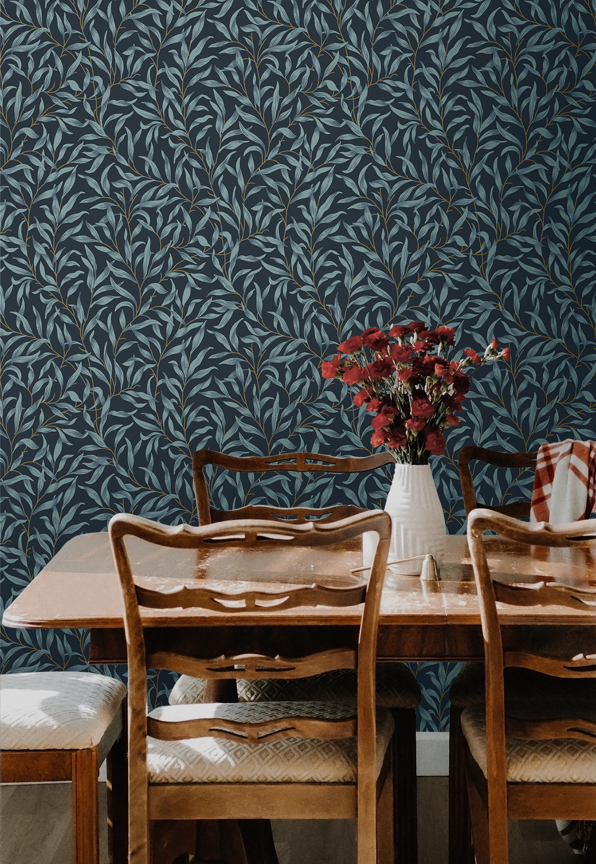 Willow Trail (Aegean Blue) - Självhäftande Tapet - NW54702 - 2