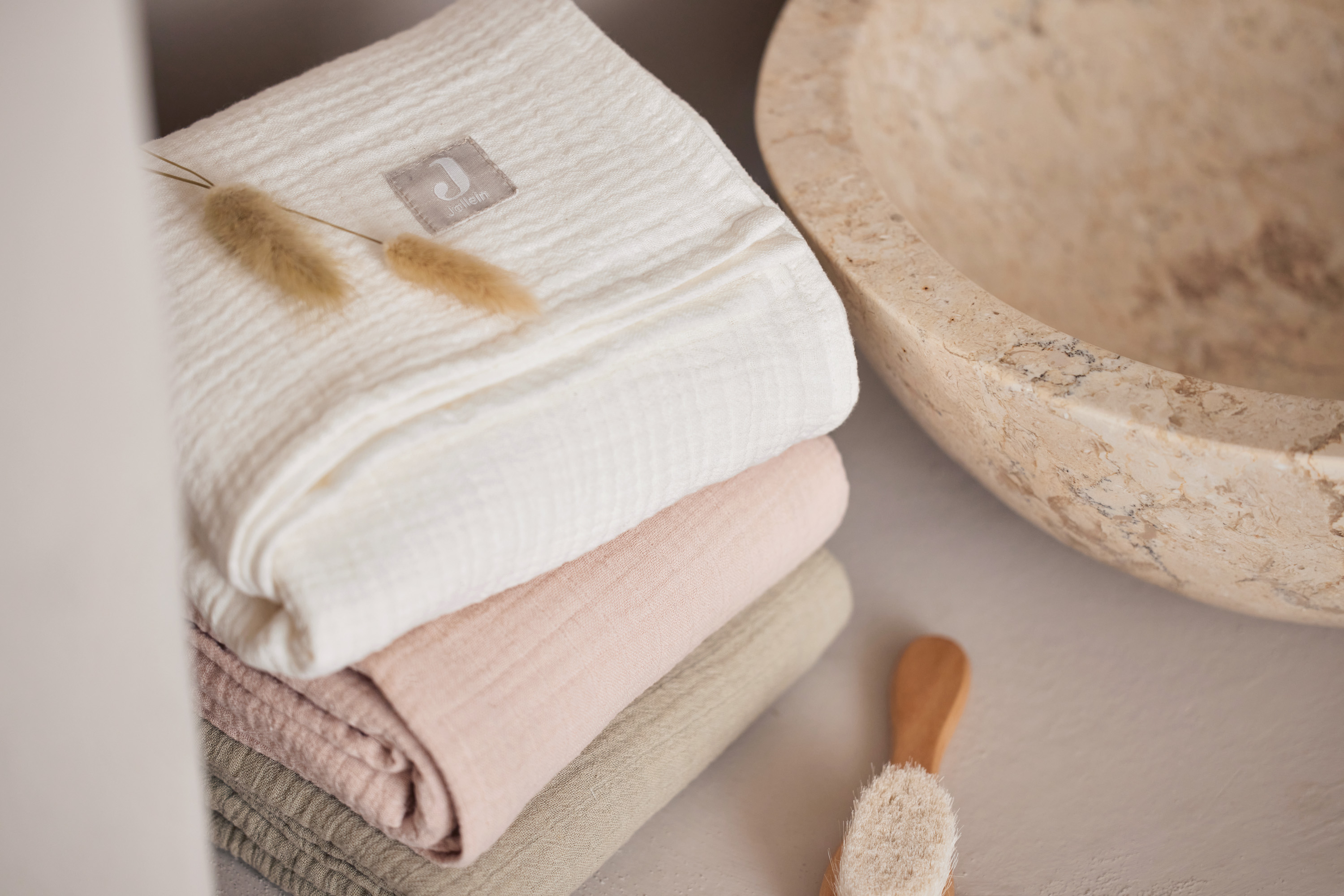 Jollein Muslinfilt 4-pack 70x70cm Wild Rose/Ivory - 6