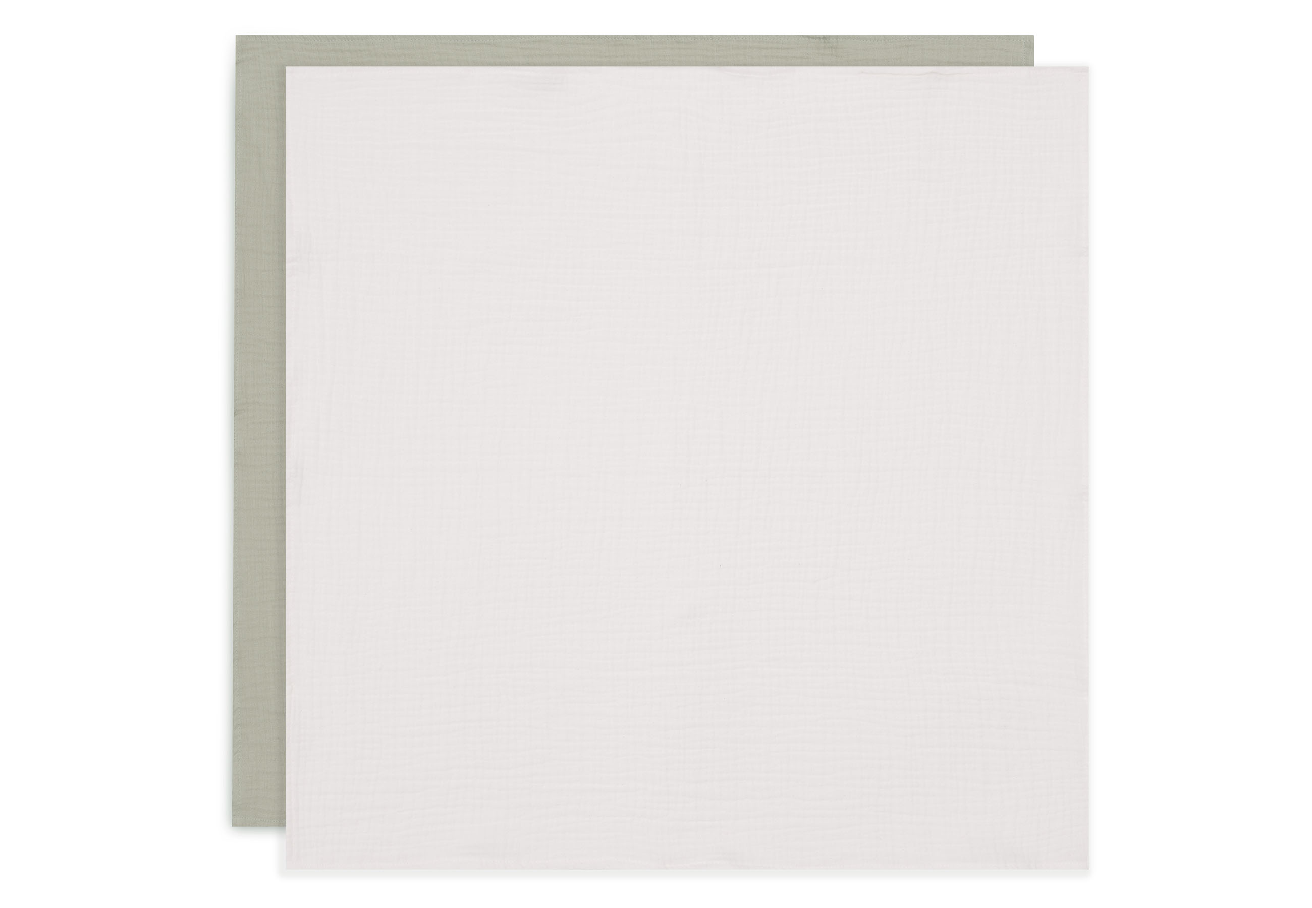 Jollein Muslinfilt 4-pack 70x70cm Olive Green/Ivory - 2