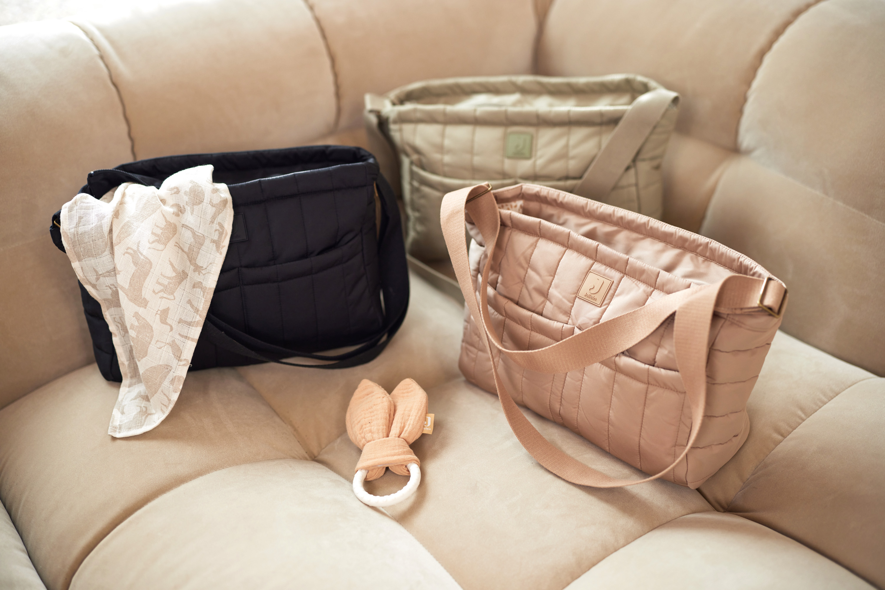 Jollein Barnvagns Organizer 30x21x11cm Olive Green - 9